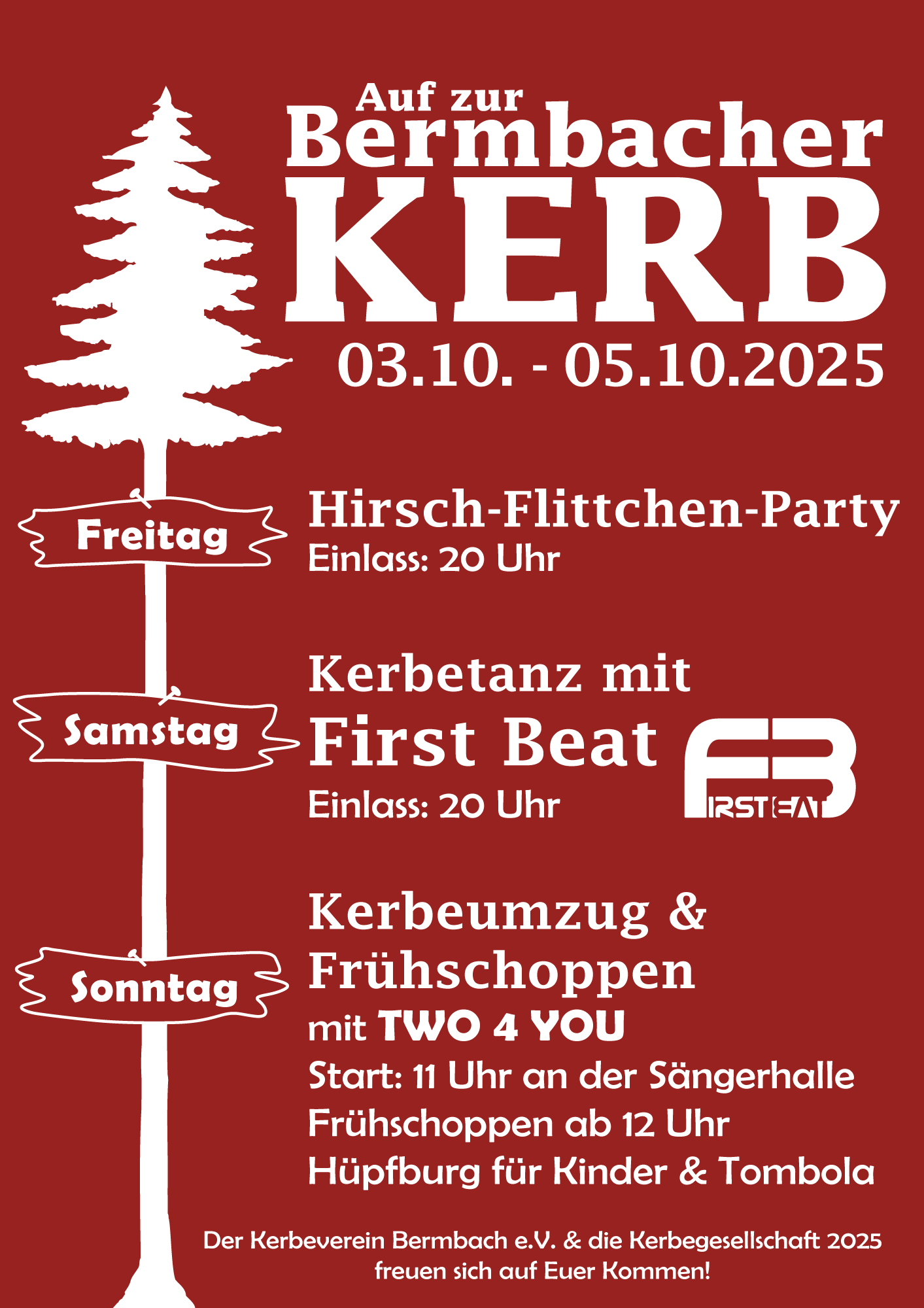 Bermbacher Kerb 2025 - 03. Oktober bis 05. Oktober